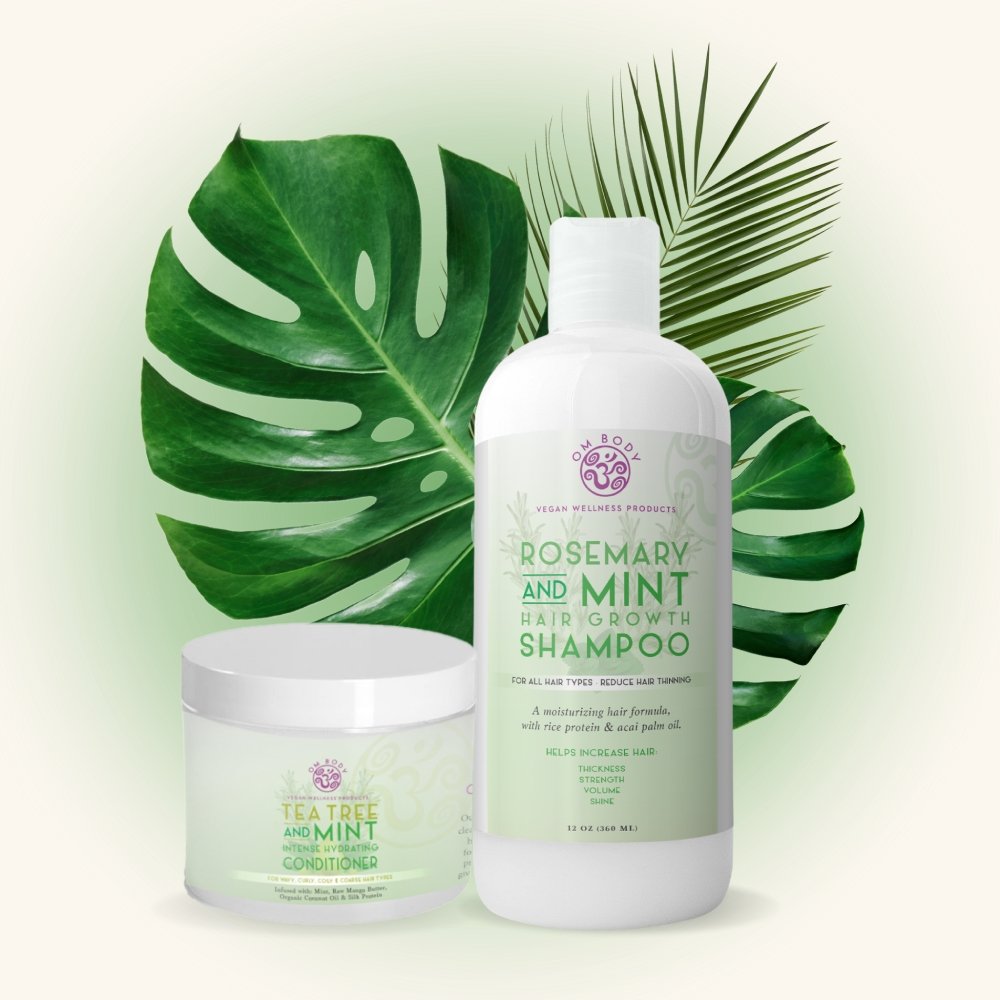 Rosemary Tea Tree Mint Shampoo & Conditioner Bundle! - OmBodyandSoul